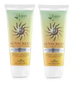 Lass Naturals Sunscreen 5-in-1 Daily Lotion SPF 30+ UVA PA+++ Skin Safe Face Sunscreen Water resistant Best Sunscreen lotion Non Sticky (Pack 2)