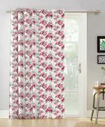 Oasis Cotton Printed 9 Feet Eyelet Long Door Curtain ( pack of - 1 )