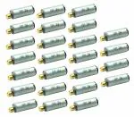 InventoSales 25Pcs 3V - 6V Vibration DC motor N60 mini coreless micro DC Toy Hobby Motor 12x30mm 25000 rpm copper ecentric weight for Toys DIY Projects