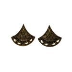 Priyansh Enterprise Handmade Gold Brass Traditional Earrings For Parties, Festivals For Women