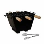Peng Essentials Tabletop Folding Portable Barbecue Grill, Black
