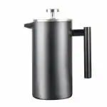 Instacuppa French Press Coffee Maker 304 Grade Stainless Steel Metal Build 1000 ml, Black