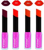 OUR BEAUTY Multicolor Rich Color Matte Lipsticks Set, 14 G (Set Of 4)