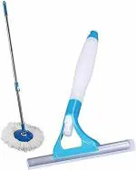 Vararo 360 Degree Rotable Mop Stick, Head and Glass Wiper