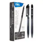Deli Xtream Roller Black Ball Point Pen Set for Students, Office, Tip: 0.7mm(EQ20-BK)