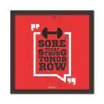 Craft Qila Sore Motivational Quotes Framed Wall Poster for OFFICE & STUDENT Study Room Decoration, Size - 8 x 8 Inches