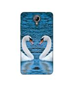Casotec Pure Swan Design Printed Silicon Soft TPU Back Case Cover for XOlO One HD