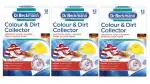 Dr Beckmann Colour And Dirt Collector Advanced, 12 Sheets For Long Lasting Colour Protection Of Laundry (Pack Of 3)