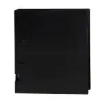 Eslee 2D Ring Binder File | 2D shaped 40mm Rings | Best for FC Size Paper | Durable Box File for Documents, Projects and Certificates | Black Colour (EO55FC2D40)