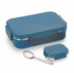NAKODA SCHOOL TIFFINS STANLEY 1000 BLUE STAINLESS STEEL INSULATED LUNCH BOX | 950ML | WITH 150ML INNER STAINLESS STEEL CONTAINER | STEEL SPOON