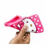 Monkish Silicone Hello Kitty Rubber Back Cover Case Compatible with Realme 7 Pro (Pink)