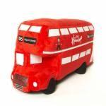 Hamleys London Bus (Red) Quirky Soft Toys for Kids age 3Y+ - 12 Cm