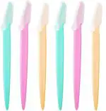 NEPROENT 6Pcs Eyebrow Trimmer Women Face Razor Leg Body Epilator Brow Knife Facial Remover Shaver Makeup Facial Hair Removal Blades Kit