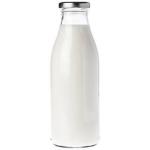 Essjay Glass Bottle, Set of 2, Golden Cap,, Made in India, Used for Milk, Water,etc. 750 ml Bottle (Pack of 2, Clear, Glass)