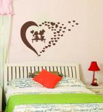 Sticker Studio Vinyl Two Couple Love Wall Sticker 60 cm X 38 cm