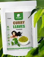 Amazercare Curry Leaves Powders 100% Natural (Kadi Patta / Curry Leaf Powder) For Hair Mask (150Gm, Zipper Pouch)