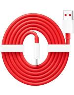 SKDR Original 65W Type C to C Warp/Dash/ SuperVooc Fast Charging Cable Compatible with One Plus 12,12R, 11,11R, 10, 10 Pro,10T,9,9R,9RT 5G, 8,8 Pro, Nord, Ce 2 Lite 5G, 3.3Ft USB C Type Cable - Red