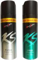Ks Rush Deodorant Spray 2, Urge Deodorant Spray 2 Body Spray, 260 Ml (Pack Of 2)