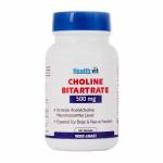 Healthvit Choline Bitartrate Capsules (Pack Of 60)