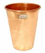 Prisha India Craft Pure Copper Glass Capacity 350 ML