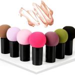 AVTY 8PCS Round Head Small Mushroom Head Powder Puff Sponge Beauty Makeup Eggs Do Not Eat Powder Dry And Wet Dual-Use Makeup Tools ()