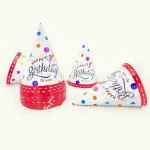 SPECIALYOU.IN 10Pcs Multicolor Happy Birthday Cap for Girls & boys Birthday Caps for Birthday or Birthday Caps for Kids/Happy Birthday Caps for girls, Stylish Hats for Children.