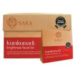 Sara Soul of Beauty Kumkumadi Facial Kit for Uneven Skin Tone Removal & Skin Brightening (6 X 32 gm)