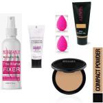 Buy Tya Long Lasting Primer Fixer Spray Compact Powder Foundation Sponges Puff (Set Of 5)