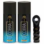 ST-JOHN Deodorant body spray for men & women | 24 hours long lasting combo Cool Deodorant spray & Cobra Perfume 15 ml(315 ml, Pack of 3)
