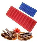 MoldBerry Kitkat Making Chocolate Mould Shape Ice Cube Tray Cake Decoration Rectangle Shape Candy Jelly Candle Flexible Reusable Safe Making Homemade Mould