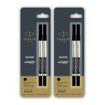 Parker Roller Refill Ultra Fine Double Packing Black Pack of 2