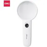 Deli E9098 Magnifier 3.5X/5X White Body , ABS frame, Pack of 1