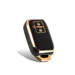 TPU Key Cover Compatible with SUZUKI New Baleno New Swift New Dzire New Ertiga XI-6- (Black)