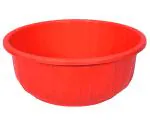 Kuber Industries Plastic Tub for Bathroom 40 Lt. (Red)