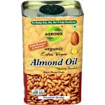 Agronix 100% Pure Cold Pressed Extra Virgin Natural Almond Oil for Hair and Skin ( 200 ml ) Almond Oil Tin (200 ml)