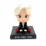 Awestuffs BTS Bangtan Boys Jin Phone Holder Car Decoration Bobblehead Action Figure