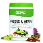 OZiva Superfood Greens & Herbs for Diabetes & Prediabetes (With Gymnema, Fenugreek, Milk Thistle Extract), For Better Blood Sugar Management 250g, Certified Vegan