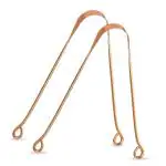 OREAYU 2 Pcs Copper Tongue Cleaner For Kids & Adults | Ayurvedic Tongue Scraper For Bad Breath & Oral Care (2)