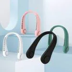 VOLKANO Wearable USB rechargeable battery cooling air gadget neck fan for personal use in kitchen,Yoga,exercise and outdoor activities (Assorted colours).