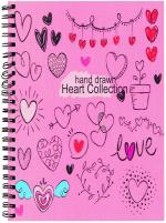 Lakeer A5 Personal Unruled Diary Spiral 90 Pages Book 120 GSM Thick Paper - Heart Notepad, Birthday Gift, Office Diary, A5 Diary [Office Product]