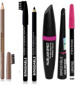 Buy Tya Black And Brown Eyebrow Pencil Eyeliner Mascara (Set Of 3)