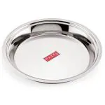 HAZEL Stainless Steel Parat | Steel Parat For Dough Flour Kneading |Atta Parat Steel For Kitchen Big Size, 35 cm, 3200 ML