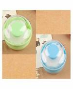 Kritiu Baby Powder Puff With Case,Green and Blue (Pack Of 2)