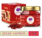 Sapients Shafran Gold Premium Kesar 100% Pure Highest Quality A++ Grade Saffron/Kesar ( 1 GM )