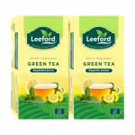 Leeford Exquisite Lemon Green Tea for Weight Loss Pack of 2 (25 Tea Bags Each) - with Antioxidants and Nutrients, Helps to Improve Metabolism