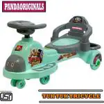 Pandaoriginals Grey Plastic Tuk Tuk Senior Magic Car Tricycle For Kids