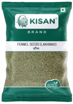Kisan Fennel Seeds Small / Saunf lakhnavi / Variyali lakhnavi 500 gm