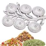 SUMOWARE Multipurpose Decorative 6 Storage Tree Shape Mukhwas Dani/Serving Tray- SILVER
