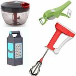 ODD M EVEN Quick Handy Chopper, Whisk, Grater and Cutter Kitchen Tool Set