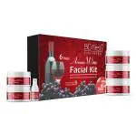 BioFresh Aroma Wine Facial Kit for Women-Men Cream/ Gel/ Cleanser/ Pack/ Scrub/ Serum (285gm)